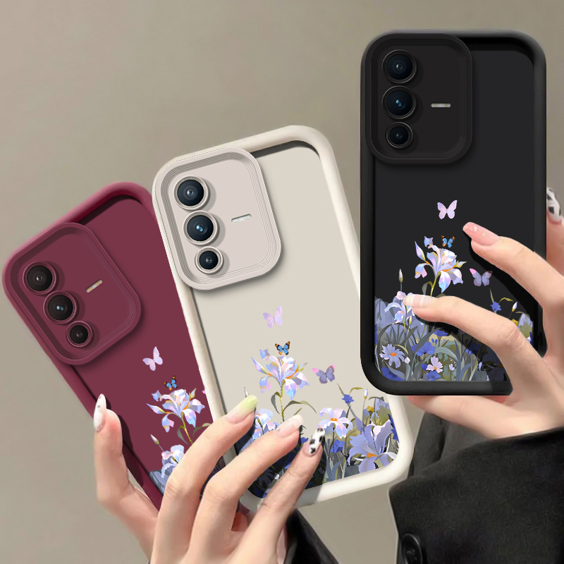 Phone Cases Vivo - Fashion Flower Butterfly Print Phone Case