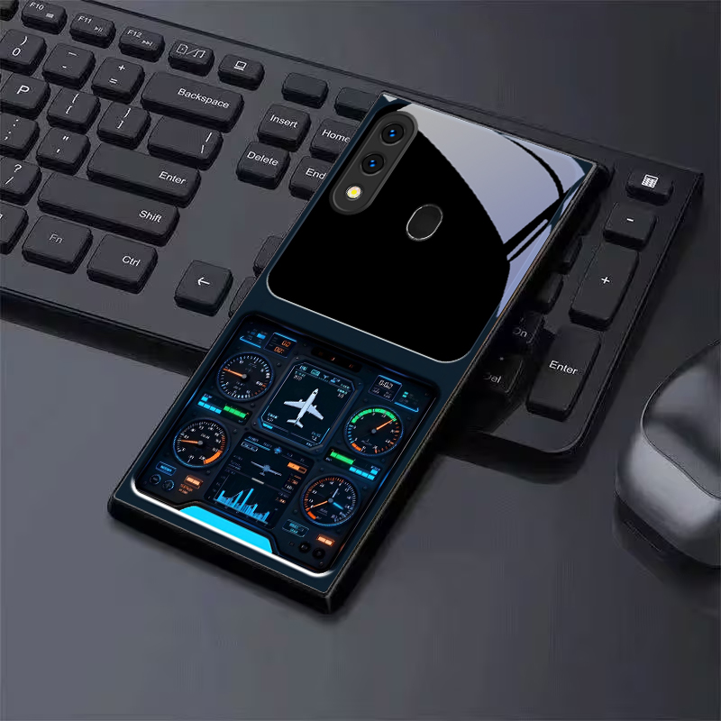 Phone Cases Aviation - Cool Aviation Cockpit Screen Black Glass