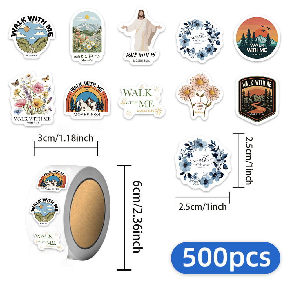 Phone Cases Jesus - 500PCS Jesus with Me Cartoon Stickers