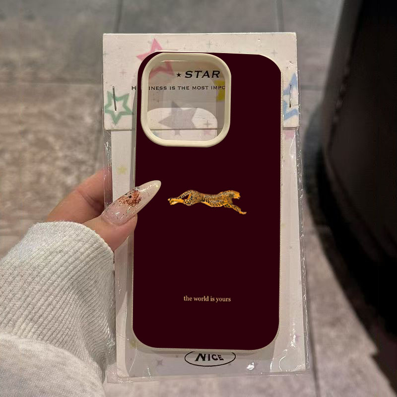 Phone Cases Trending - Minimalist Leopard Running Pattern Phone Case