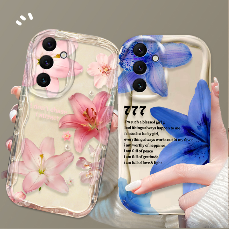 Beautiful Pink Lily Pattern Ph - Phone Cases Samsung A14 recension och pris