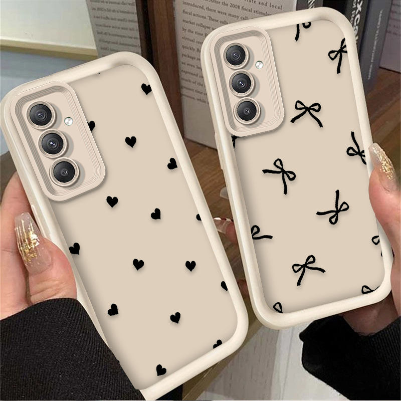 Black Love Heart Bowknot Case  - Phone Cases Samsung A14 recension och pris
