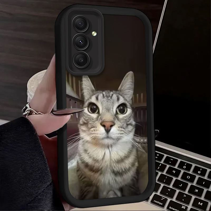 Trendy Cat Smoking Phone Case  - Phone Cases Samsung A14 recension och pris