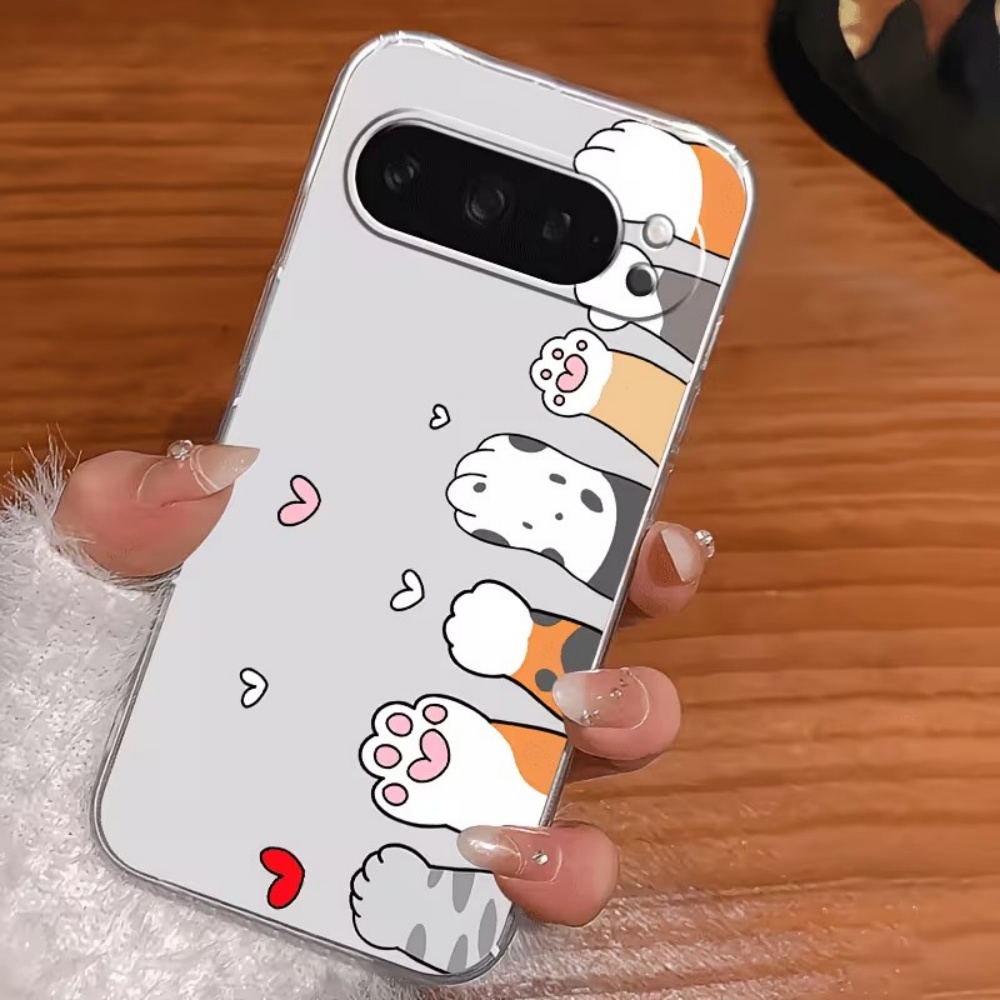 Cartoon Cat Paw Print Crystal  - Phone Cases Google Pixel 9 recension och pris