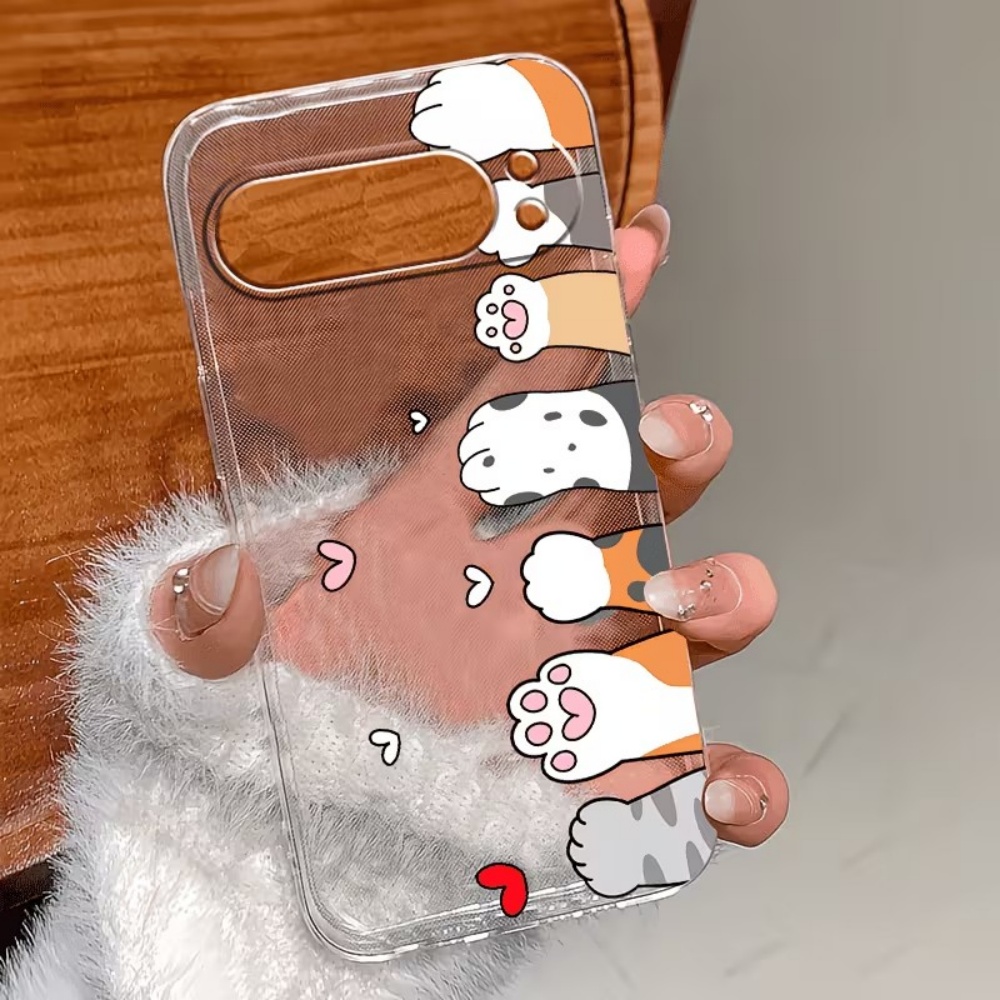 Cartoon Cat Paw Print Crystal  - Phone Cases Google Pixel 9 recension och pris