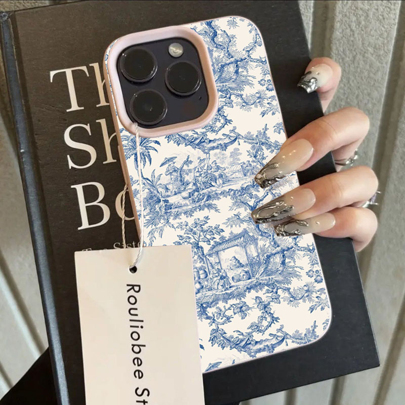Fashion Blue White Porcelain P - Phone Cases Trending recension och pris