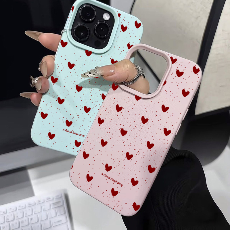 Fashion INS Love Heart Silicon - Phone Cases Trending recension och pris