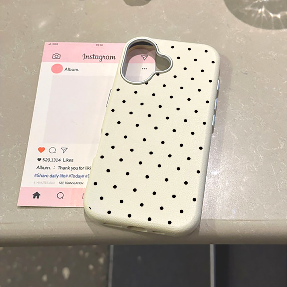Korean INS Cute Polka Dot Phon - Phone Cases Trending recension och pris