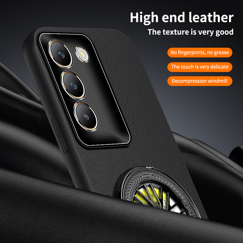 Metal Leather Texture Soft Pho - Phone Cases Vivo recension och pris