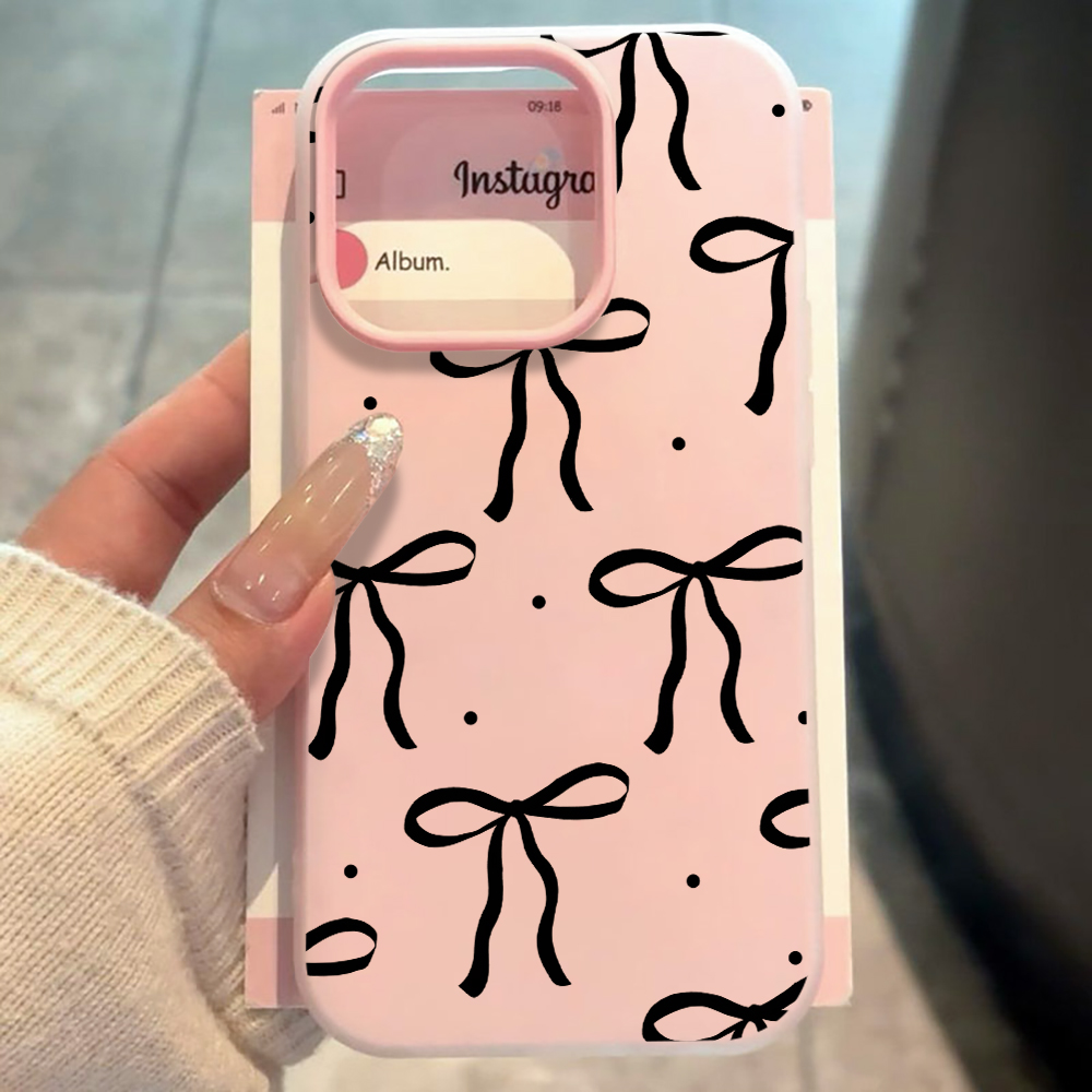 INS Big Black Bow Pattern SIli - Phone Cases Xiaomi 15T recension och pris