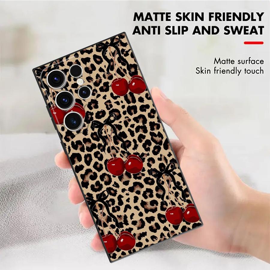 Leopard Cherry Funda Phone Cov - Phone Cases Galaxy S26 Ultra recension och pris