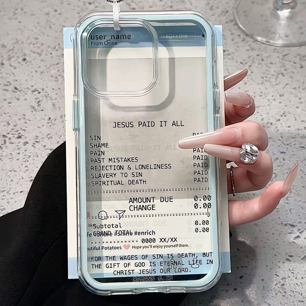 Jesus Christian Bible Transpar - Phone Cases Jesus recension och pris