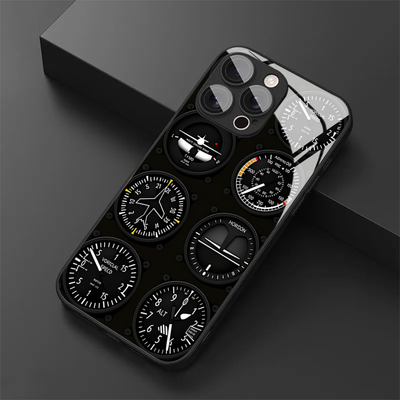 Aviation Instruments Tempered  - Phone Cases Aviation recension och pris