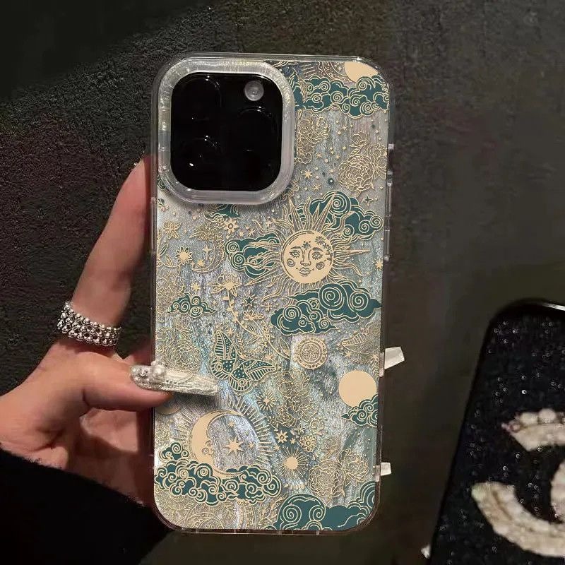 Sun Moon Clouds Glitter Phone  - Phone Cases Wholesale recension och pris