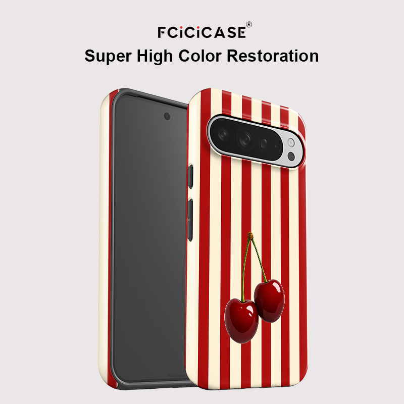 Fcicicase Cherry Stripe Patter - Phone Cases Google Pixel 9 recension och pris