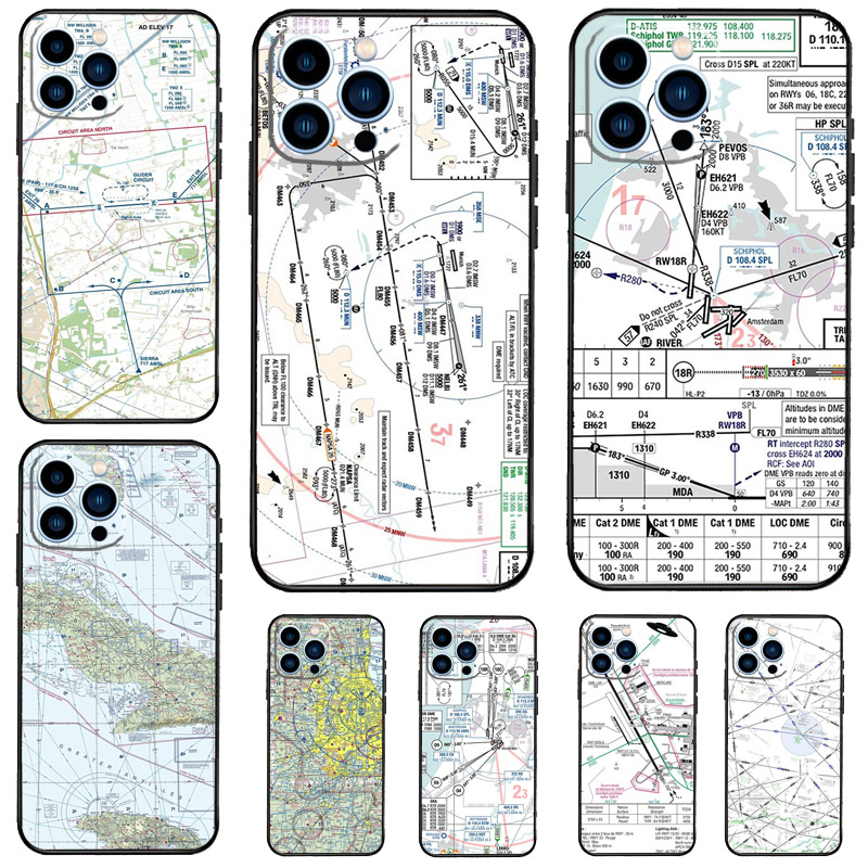 Aviation Chart Accessories Air - Phone Cases Aviation recension och pris