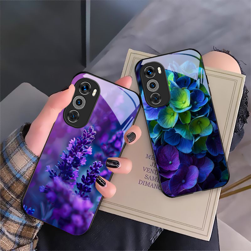 Purple tulip pattern For Motor - Phone Cases Moto G recension och pris