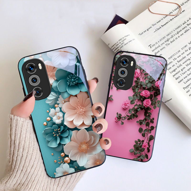 Purple tulip pattern For Motor - Phone Cases Moto G recension och pris