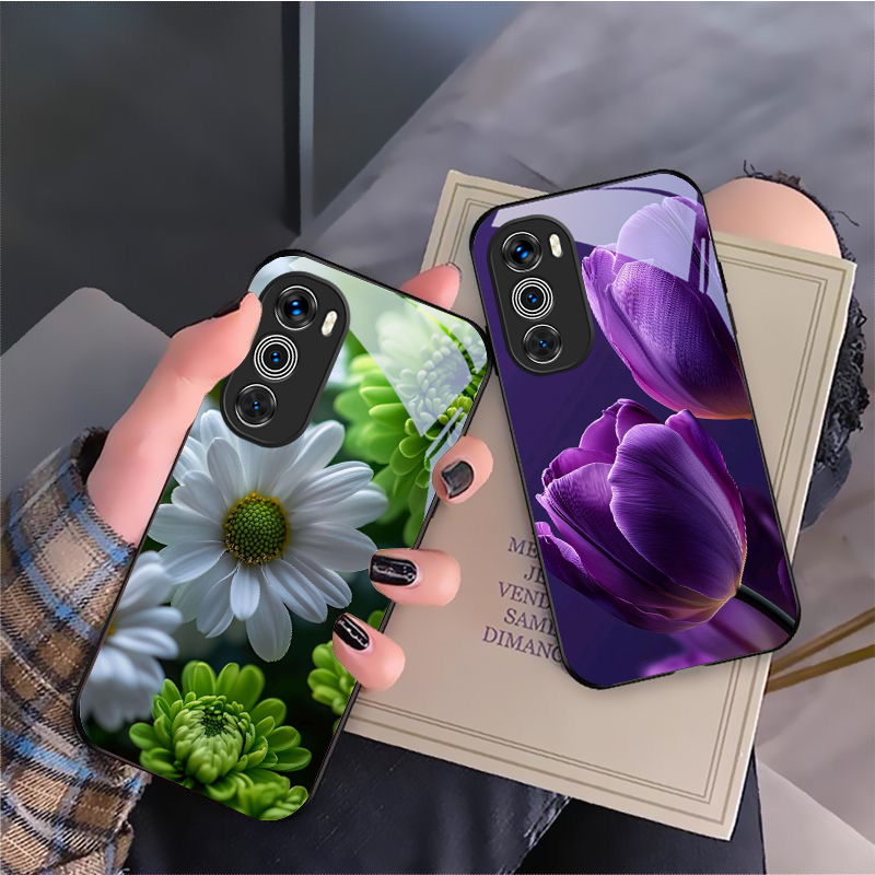 Purple tulip pattern For Motor - Phone Cases Moto G recension och pris