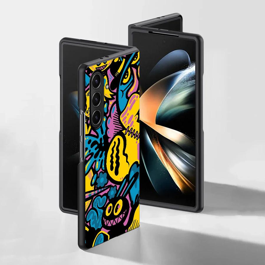 Cartoon Graffiti Design Case f - Phone Cases Z Fold 7 recension och pris