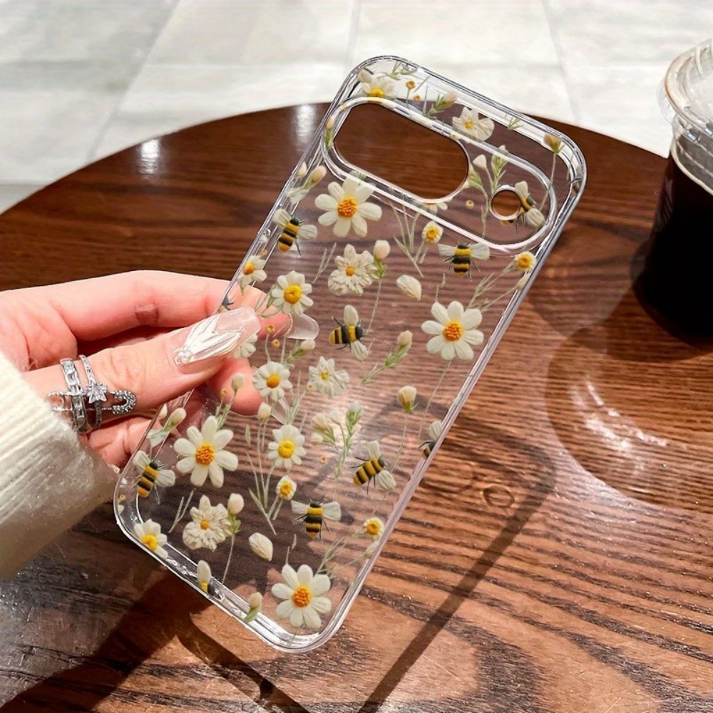 Cute Honeybee Flower Pattern S - Phone Cases Google Pixel 9 recension och pris