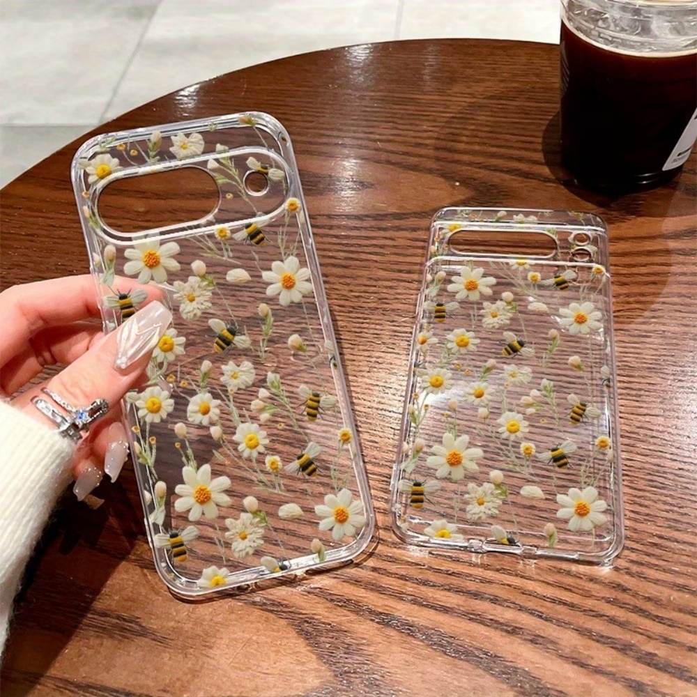 Cute Honeybee Flower Pattern S - Phone Cases Google Pixel 9 recension och pris