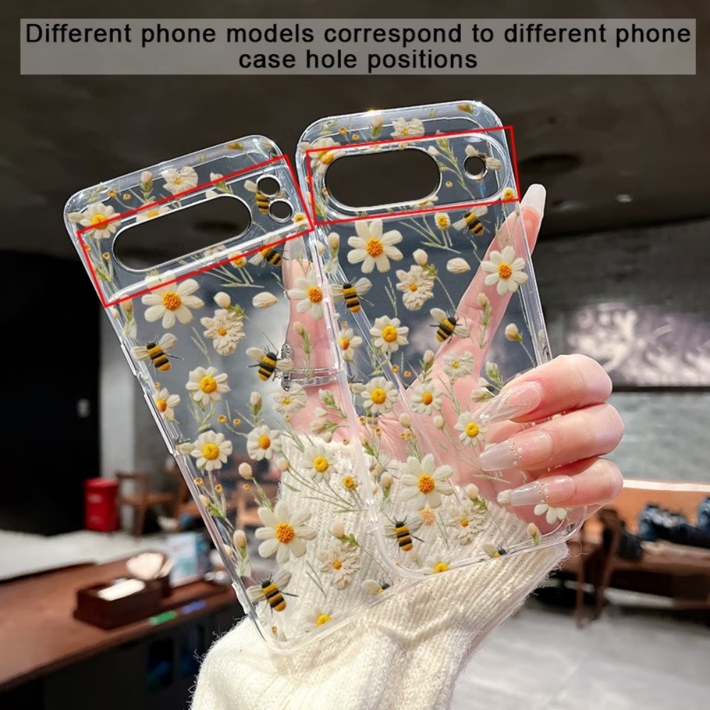 Cute Honeybee Flower Pattern S - Phone Cases Google Pixel 9 recension och pris