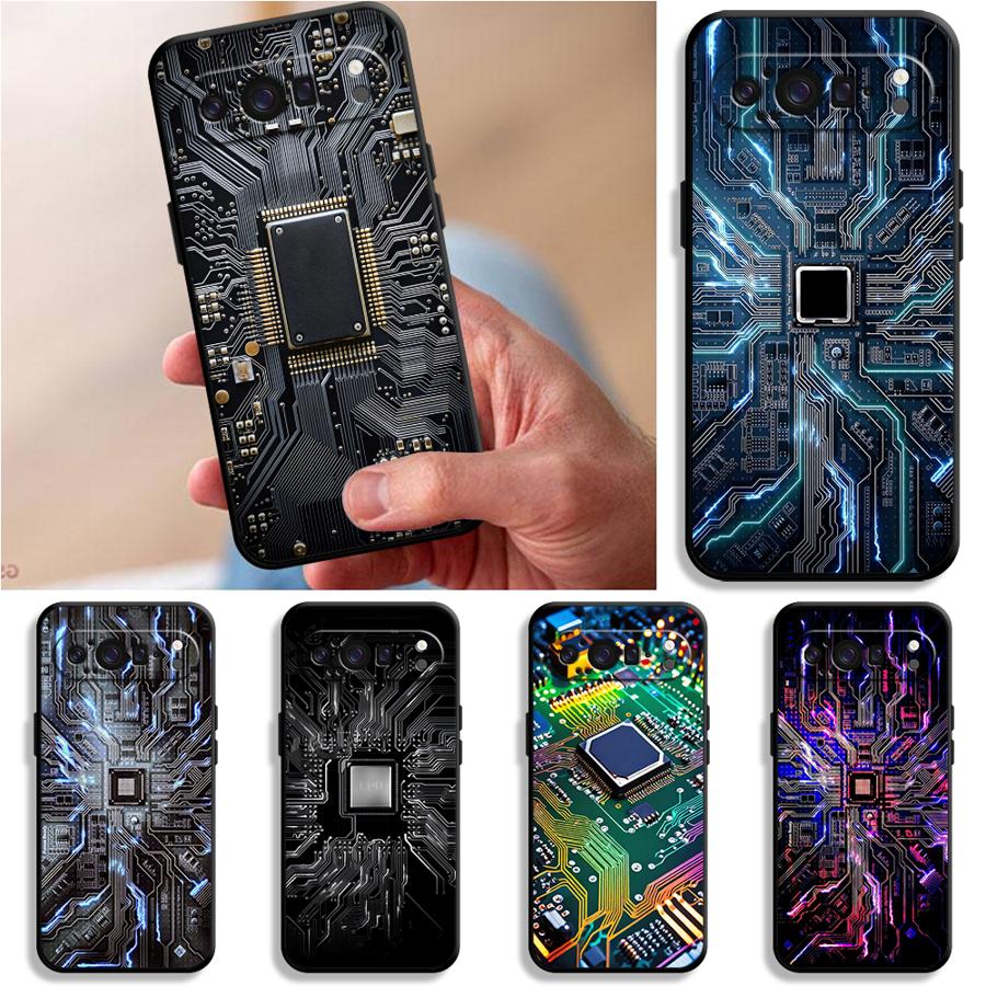 Retro Circuit Board Funda Phon - Phone Cases Google Pixel 9 recension och pris