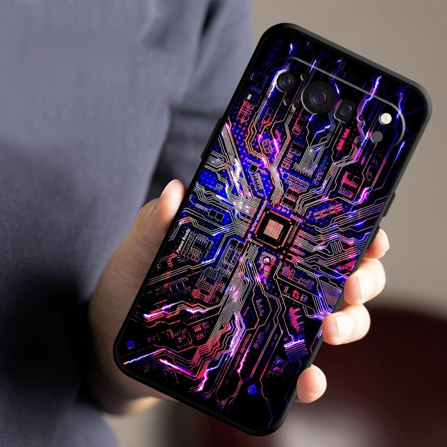 Retro Circuit Board Funda Phon - Phone Cases Google Pixel 9 recension och pris